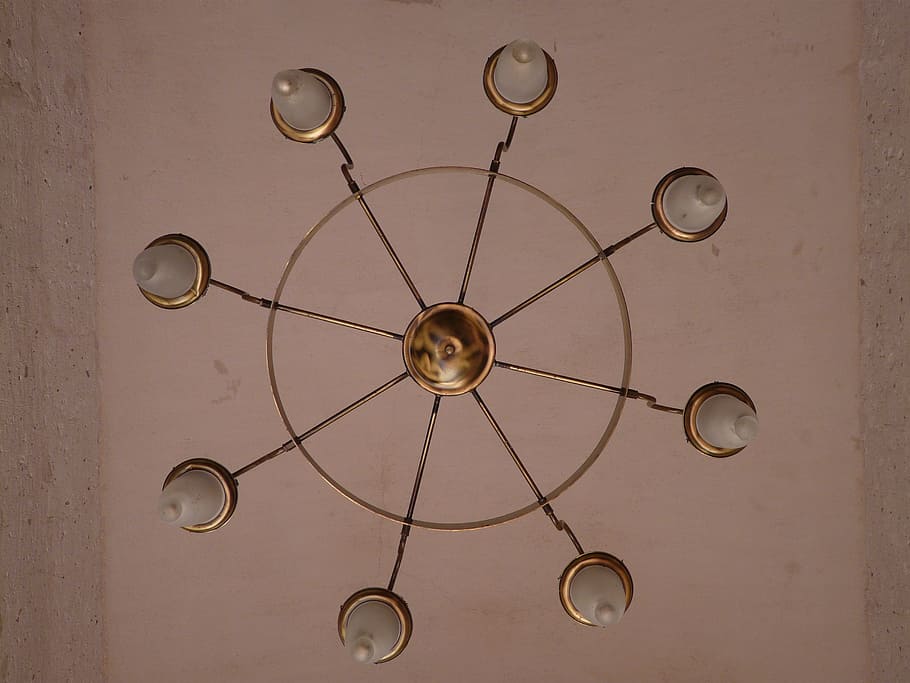 ceiling lamp, candlestick, light, lamps, shape, circle, geometric shape HD wallpaper