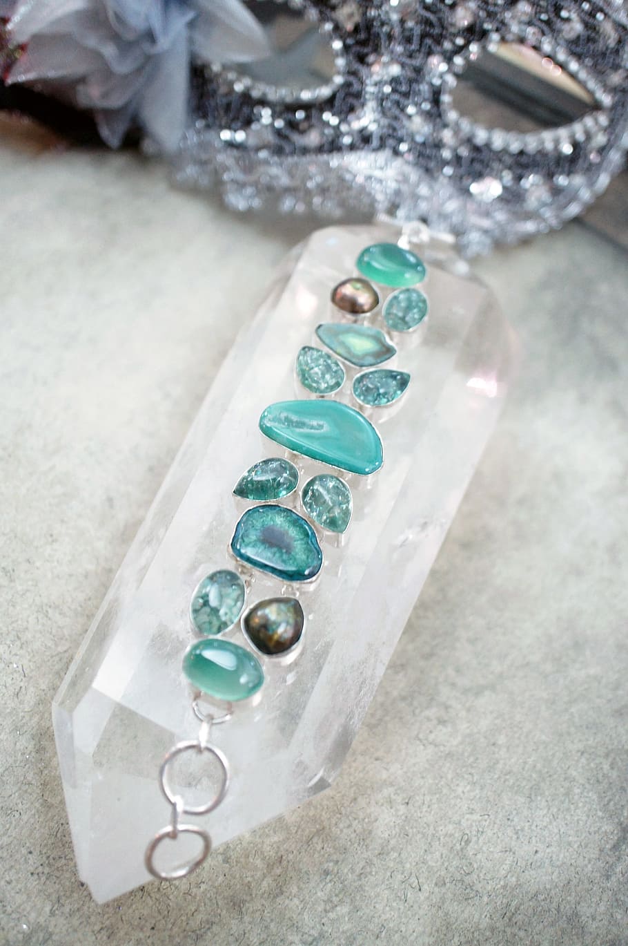 druzy, drusy, solar quartz, bracelet, stone, gem, gemstone HD wallpaper
