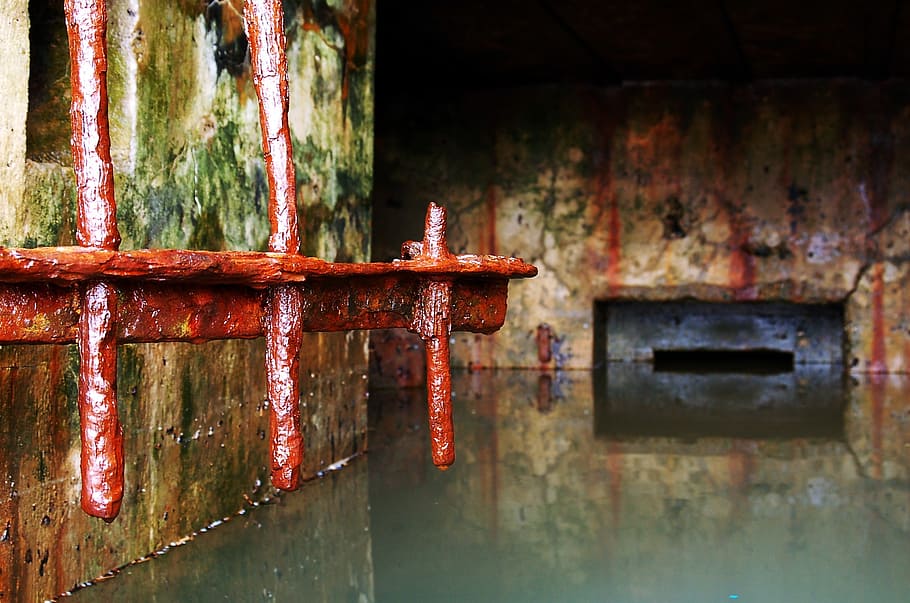water inside concrete building, sewer, grating, architecture HD wallpaper