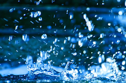 drop of water, water drop, rain, falling, pouring, photo, clear HD wallpaper
