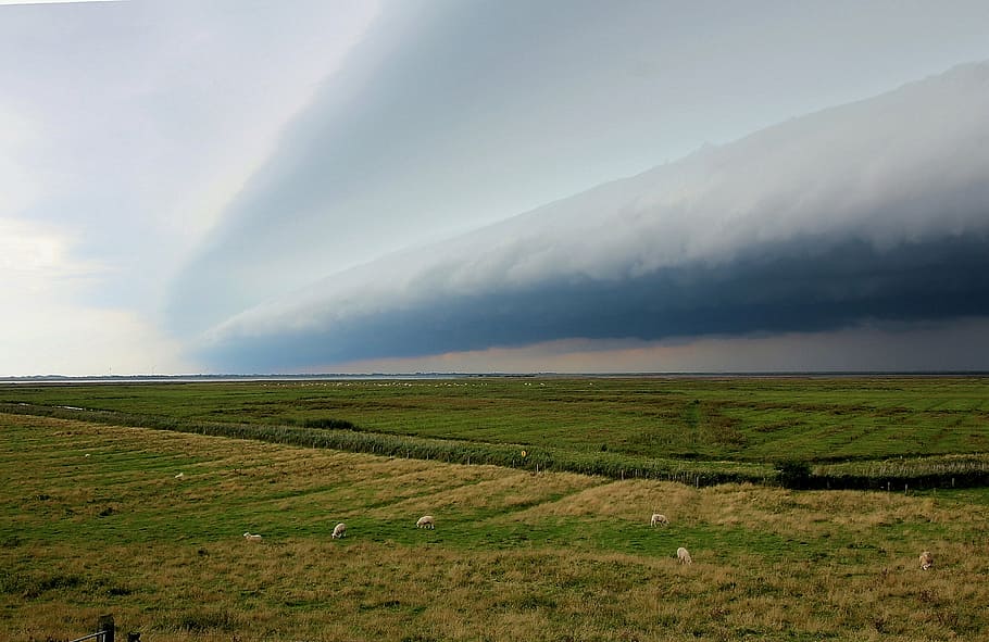storm, storm front, cloud front, forward, dark clouds, sky HD wallpaper