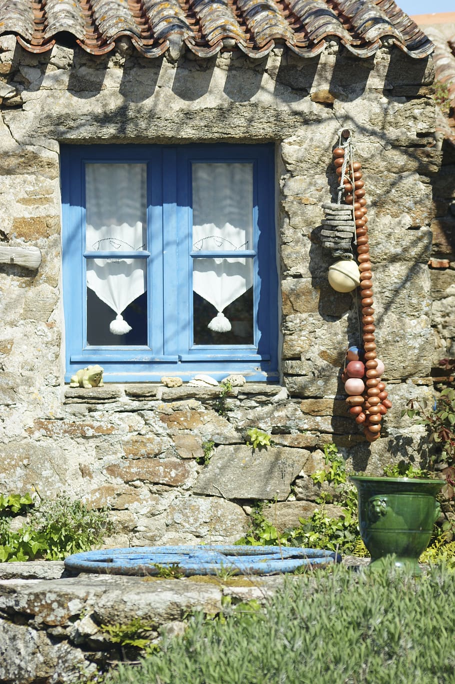 house, brittany, breton, granite, holiday, yeu, island, ile, HD wallpaper