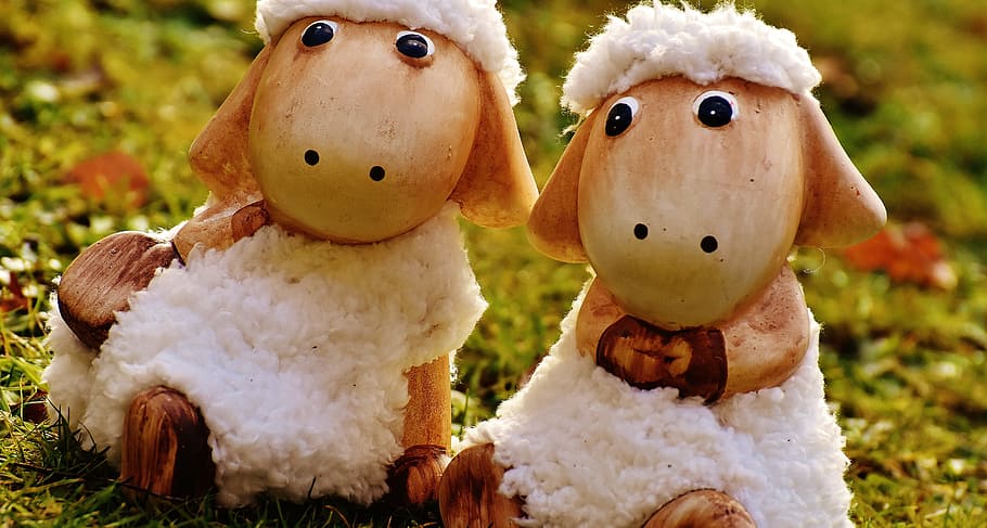 sheep, deco, ceramic, cute, figure, soft toy, wool, face, ungulate HD wallpaper
