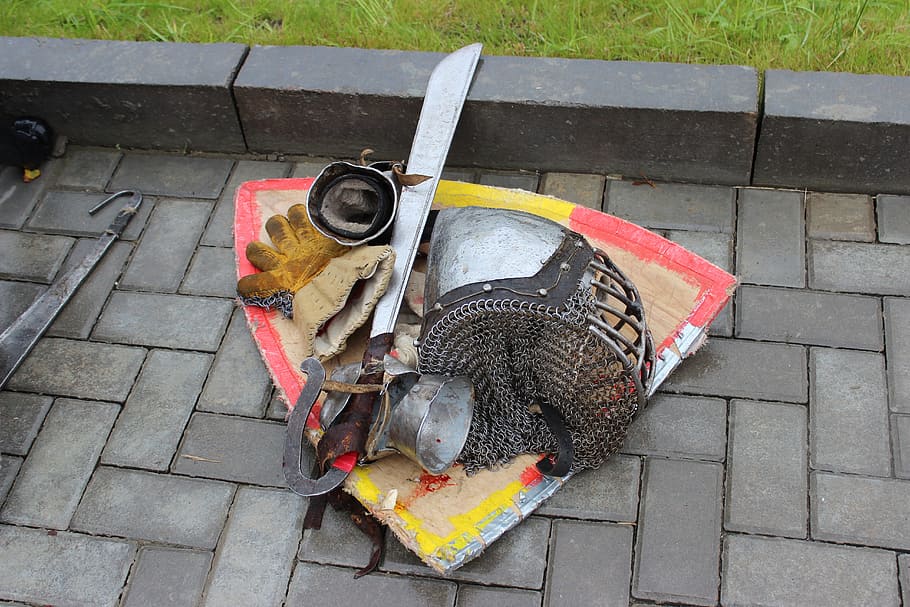 Armor, Weapons, Shield, outdoors, day, no people, animal, vertebrate HD wallpaper