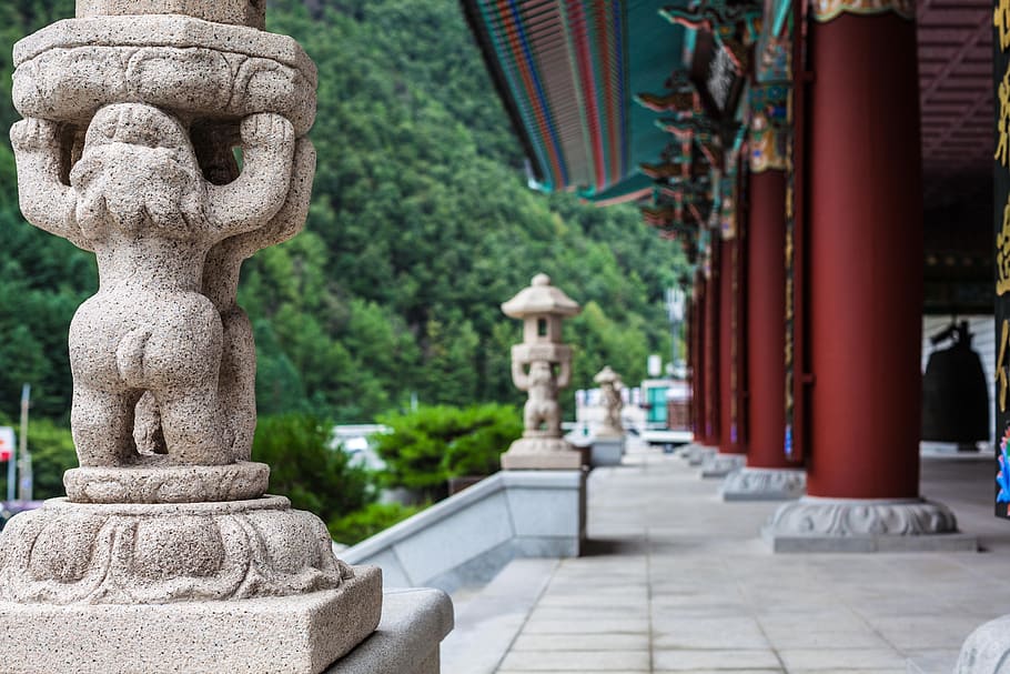 sculpture, temple, section, statue, architecture, religion HD wallpaper