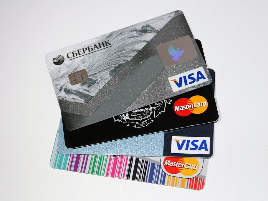Visa and Master cards, Credit Card, Banks, Money, wealth, currency