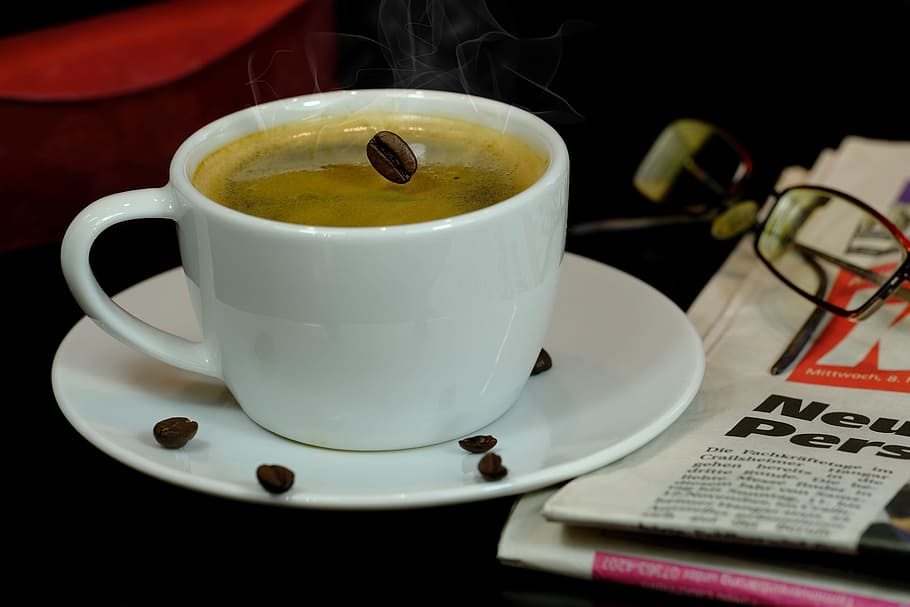 coffee, coffee cup, coffee bean, drink, hot drink, caffeine HD wallpaper