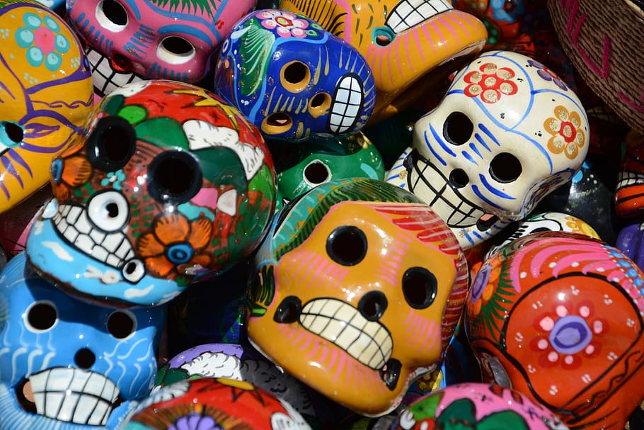 mexico, calaveritas, calavera, holiday, folklore, muertos, death, HD wallpaper