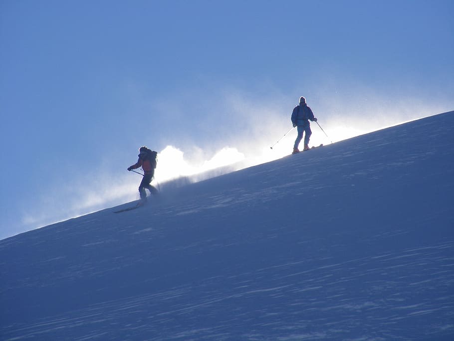 Profile, Mountain, Skiing, Slope, the snow, winter, sport, ski holiday HD wallpaper