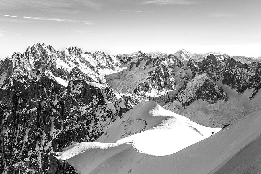 mountains, peaks, cliffs, summit, snow, landscape, nature, outdoors HD wallpaper
