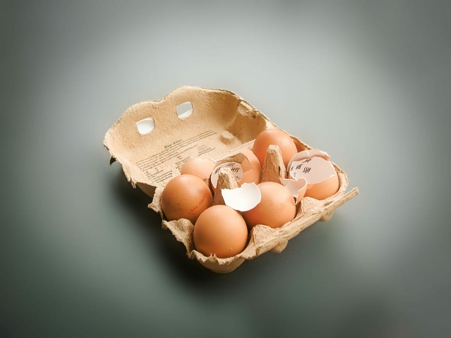 Egg, Box, Pack, food and drink, fragility, easter, eggshell HD wallpaper