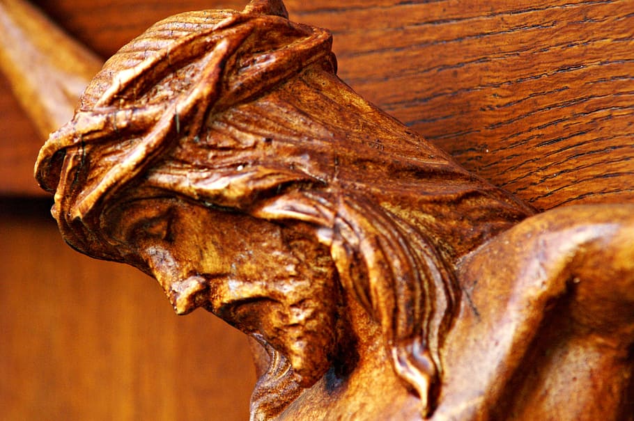 macro photography of wooden crucifix, mourning, death, cemetery HD wallpaper
