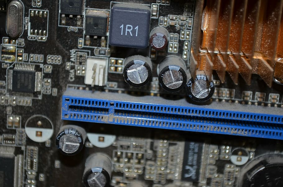 Computer, Fee, Capacitor, Motherboard, calculating device, pc HD wallpaper