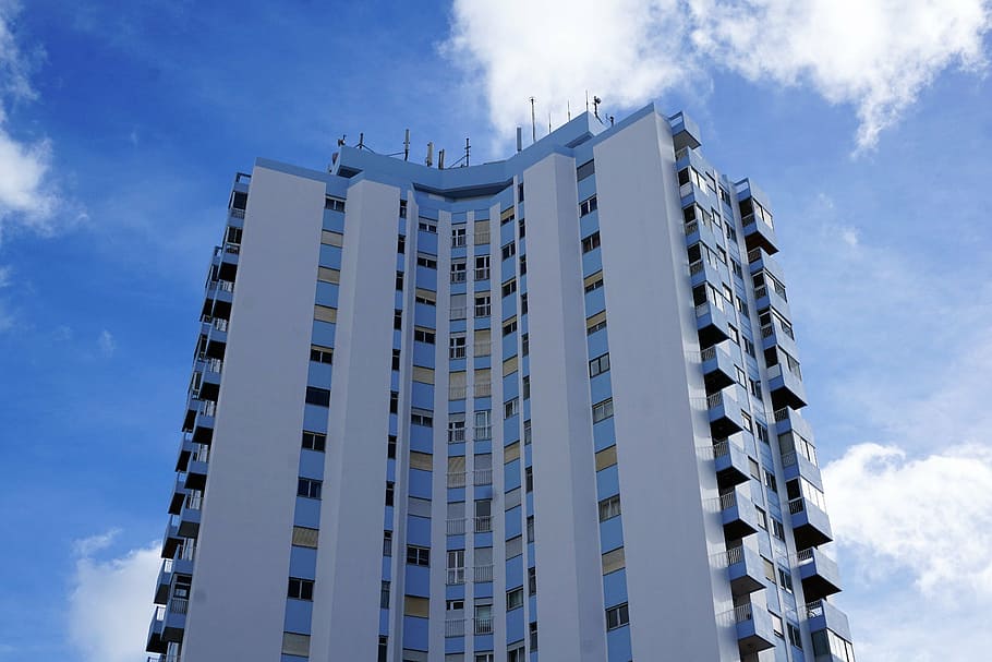 home, high, sky, architecture, building, ponta delgada, portugal HD wallpaper