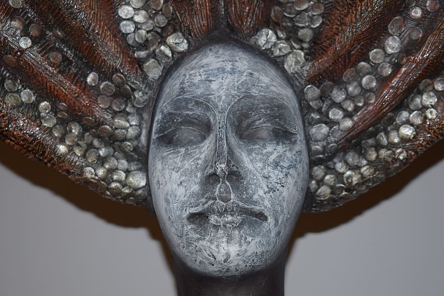 face, statue, salt, sculpture, women, monument, girl, head HD wallpaper