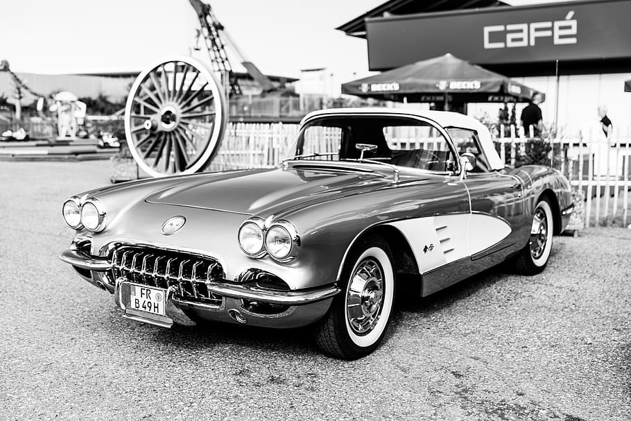 auto, vehicle, corvette, oldtimer, classic, transportation HD wallpaper