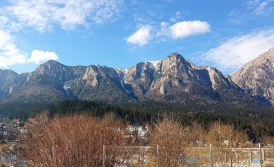romania, mountains, bucegi, sky, mountain range, scenics - nature HD wallpaper
