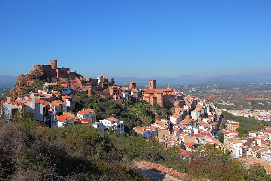 vilafamés, castle, landscape, building exterior, architecture HD wallpaper