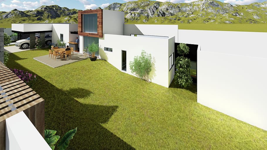 architecture, house, home, plant, grass, nature, day, front or back yard HD wallpaper