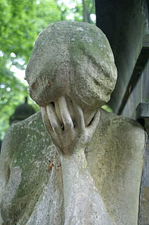 Bereavement, Sadness, Despair, Monument, cemetery, statue, grave HD wallpaper