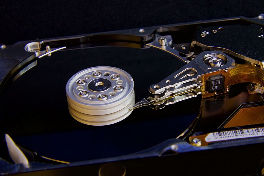black and grey vinyl player, Disc, Reader, Reading, Arm, Hard Drive HD wallpaper