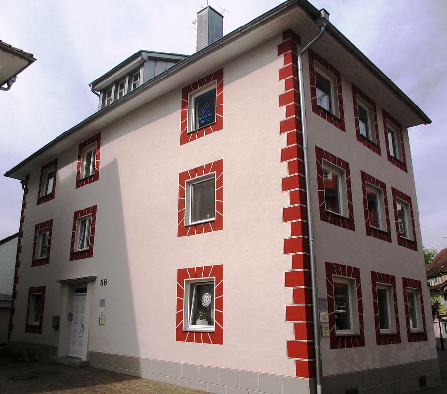 building, architecture, facades, window, old town, radolfzell am bodensee HD wallpaper