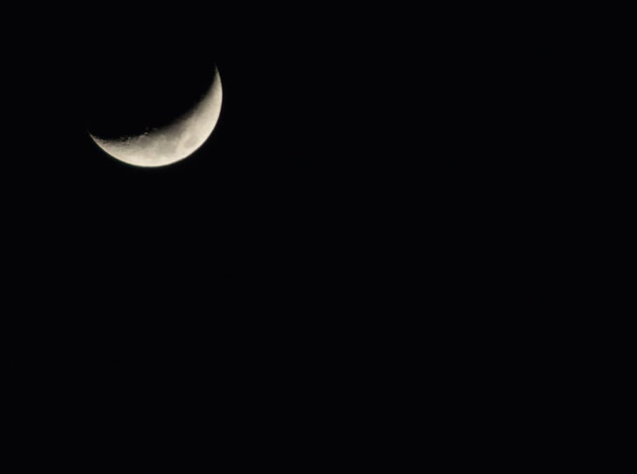 moon, night, sky, astronomy, dark, space, copy space, scenics HD wallpaper