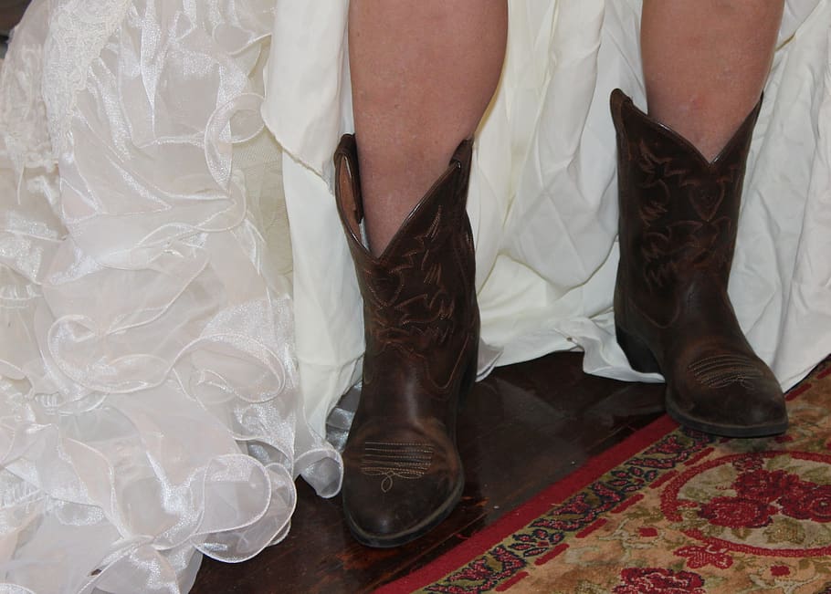 cowboy and cowgirl wedding