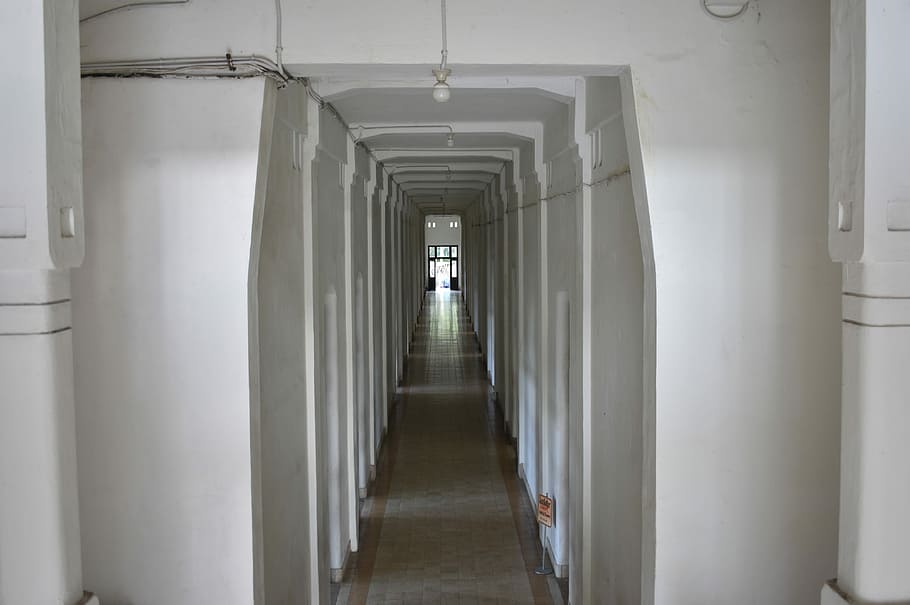 Tunnel, Gate, Entrance, Corridor, Way, architecture, indoors