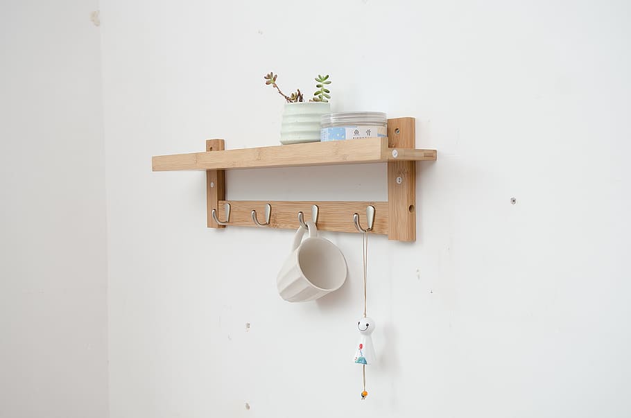 Coat Rack, Wall, Mounted, Hook, Racks, wall-mounted hook, indoors HD wallpaper