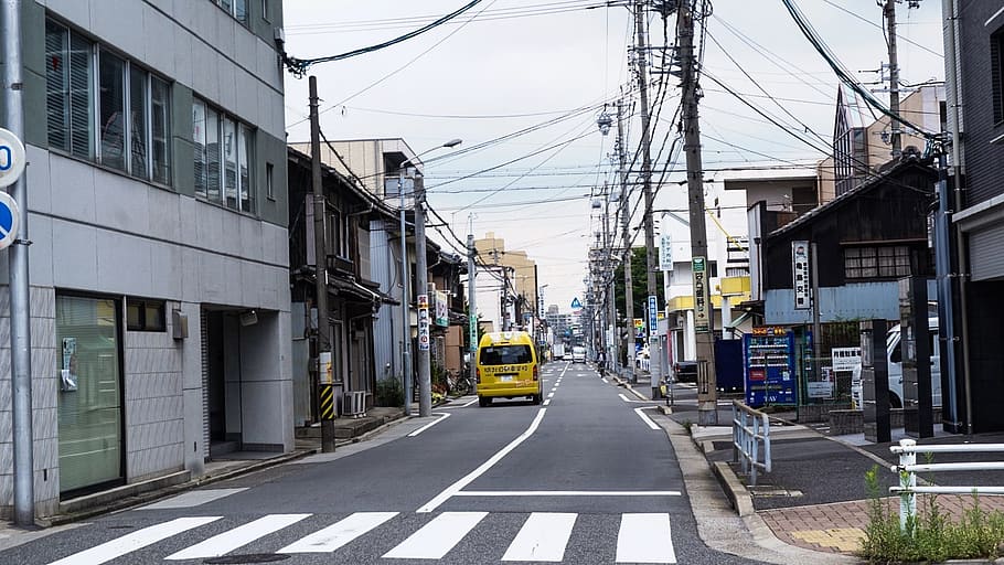 japan, street, clean, architecture, transportation, building exterior HD wallpaper