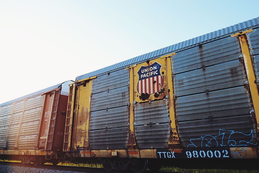 caboose, commerce, container, engineering, freight, graffiti HD wallpaper