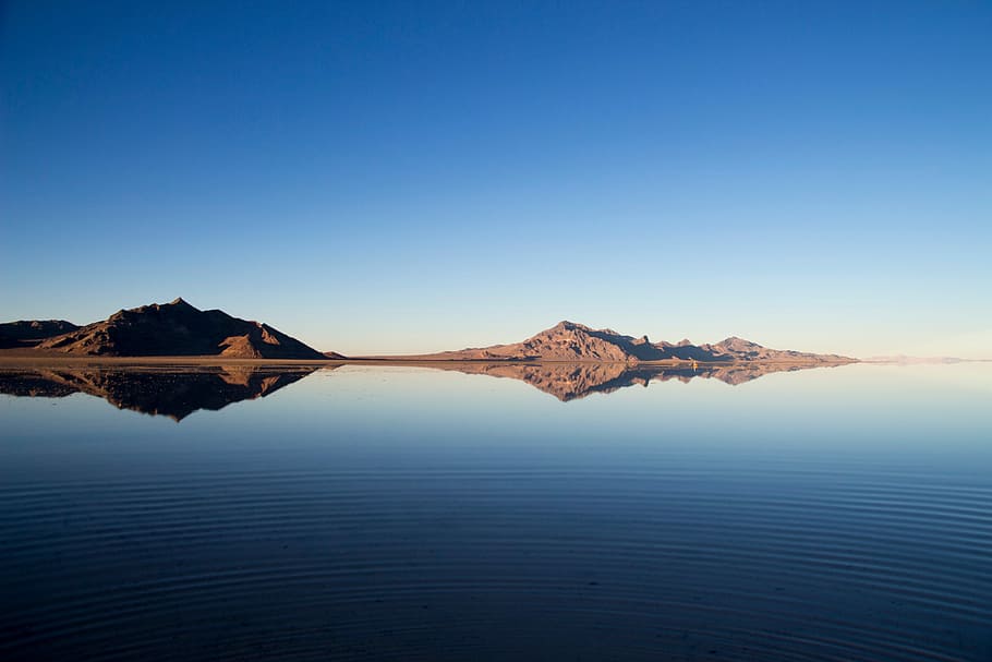 panoramic photo of mountain and sea, nature, lake, landscape HD wallpaper