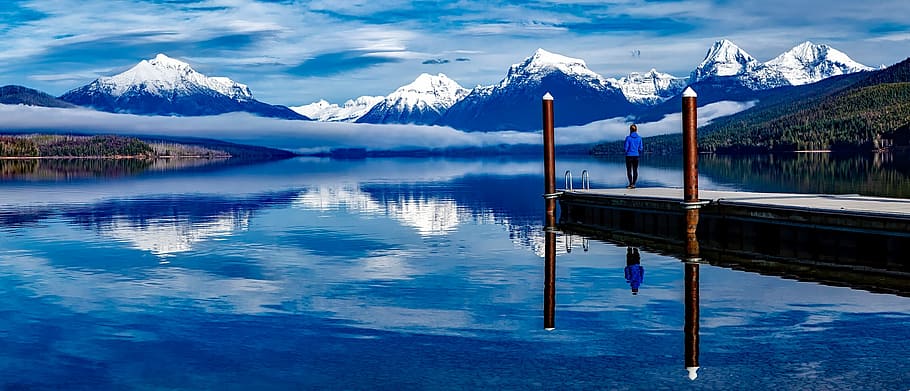 adventure, alps, clouds, cold, daylight, dock, glacier, grass HD wallpaper