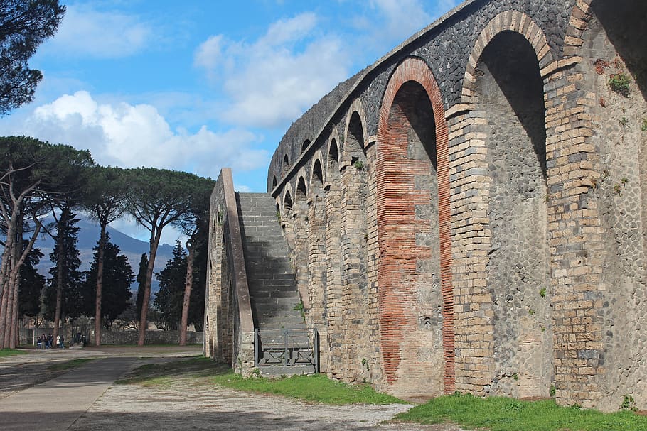 architecture, old, travel, stone, built structure, sky, plant HD wallpaper
