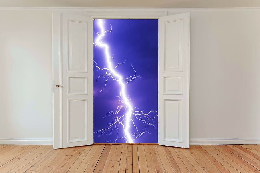 white wooden doors, hinged doors, input, old door, access, wood doors HD wallpaper
