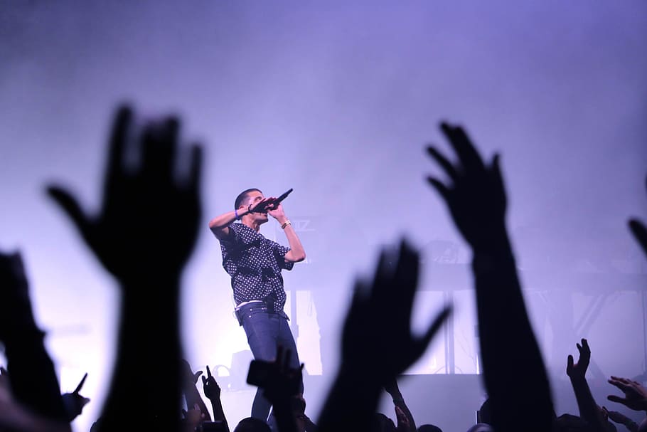 man singing on stage, Endless Summer, person, performance, hand HD wallpaper
