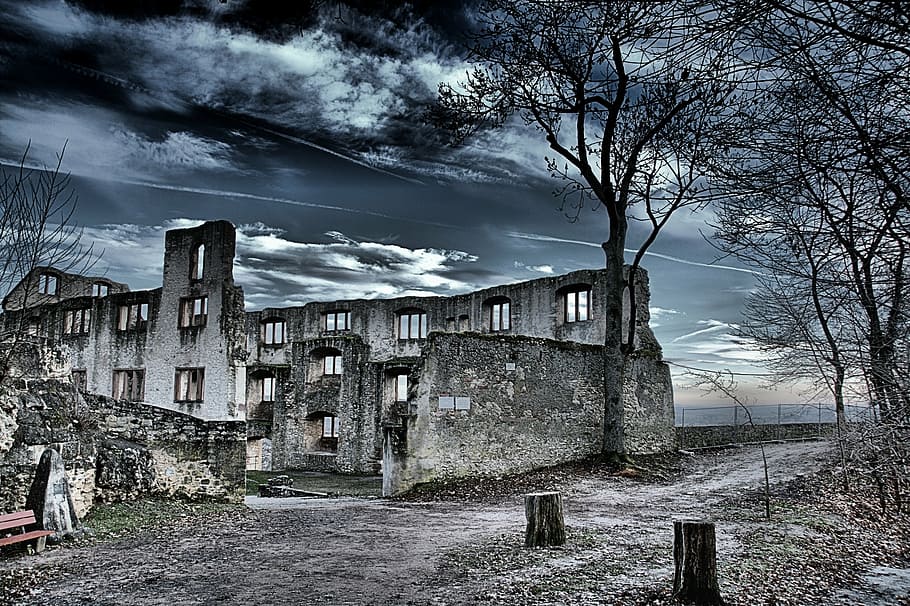 ruin, decay, castle, masonry, building, architecture, sky, built structure HD wallpaper