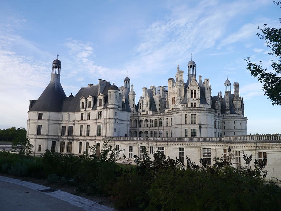 castle, chambord, outside, built structure, architecture, building exterior HD wallpaper