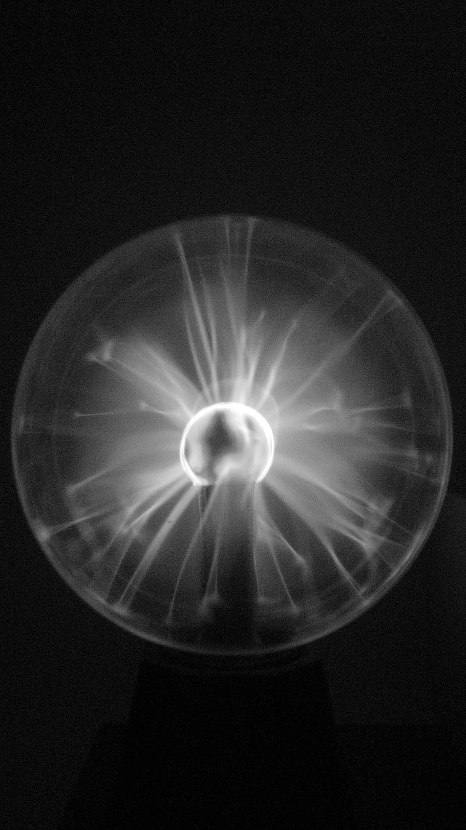 Light, Tesla Coil, Shadow, black background, illuminated, studio shot HD wallpaper