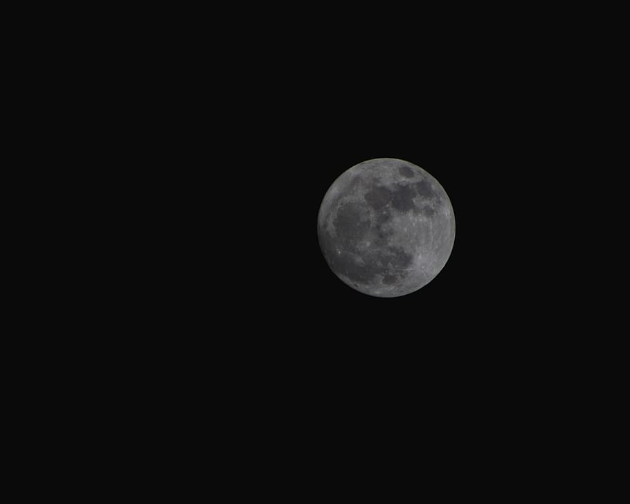 moon, night, sky, dark, moonlight, full, space, lunar, astronomy HD wallpaper