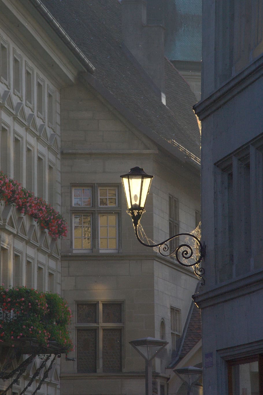 gray concrete building, Lantern, Light, Lighting, Mystical, switzerland