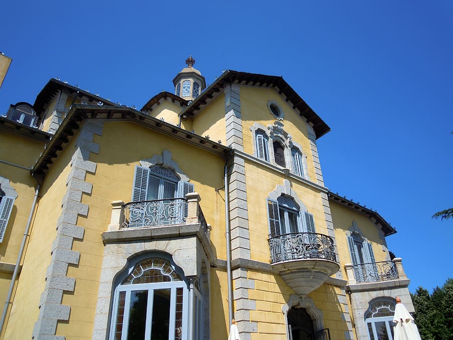 mansion, tower, pyrenees, building exterior, architecture, built structure HD wallpaper