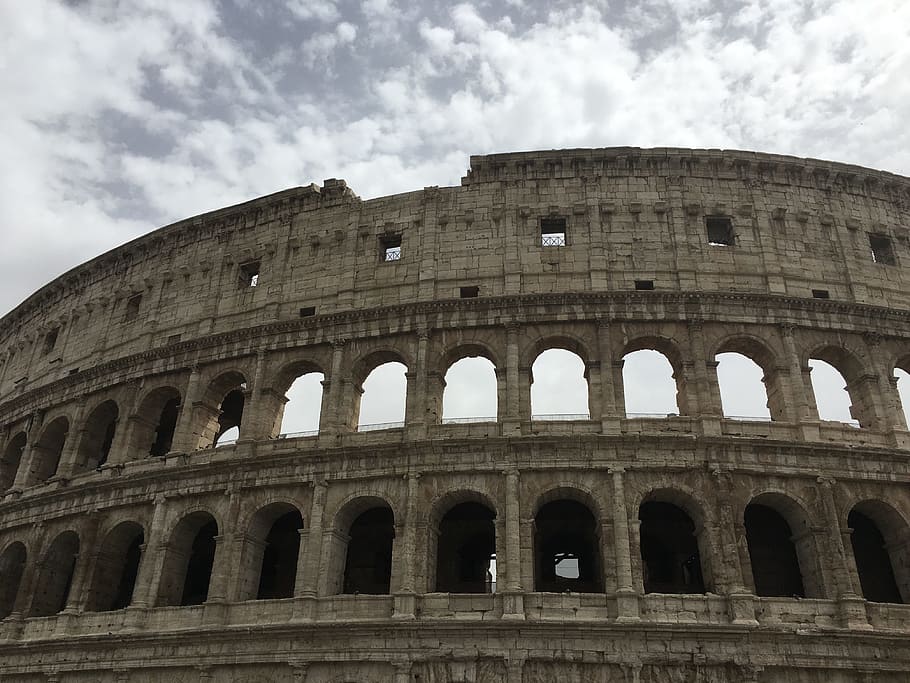 rome, roma, italy, italia, europe, ancient, colosseum, architecture