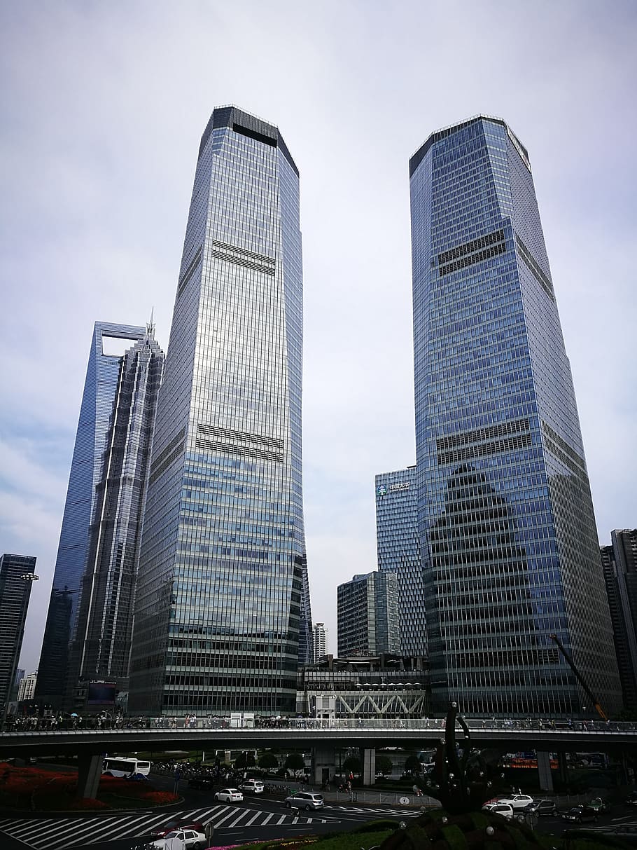 Shanghai, Skyscraper, Building, city, modern, architecture HD wallpaper