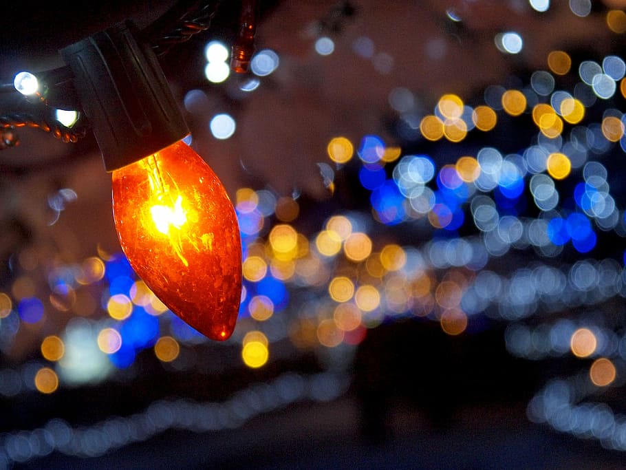 lighting, night view, illumination, glitter, silence, defocused HD wallpaper