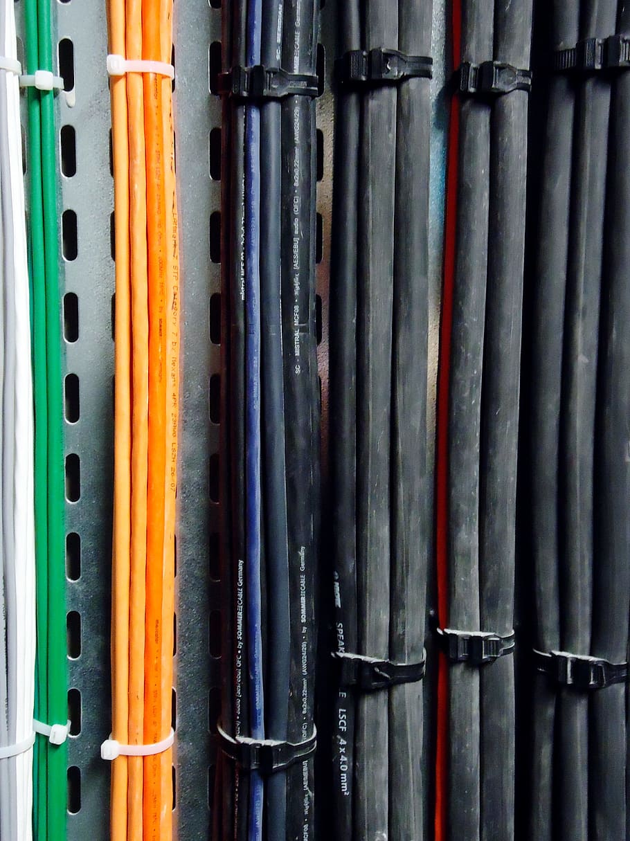 assorted-color coated wires, electrical, cables, electricity HD wallpaper