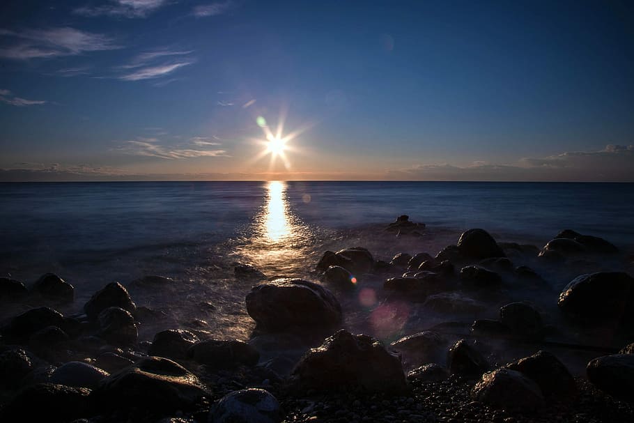 Sunrise, Beach, Turkey, sea, nature, sunset, scenics, beauty in nature HD wallpaper
