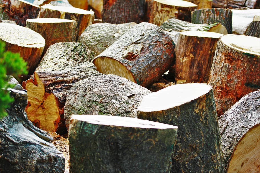 impact, combs thread cutting, cases, wood chop, hack, firewood HD wallpaper