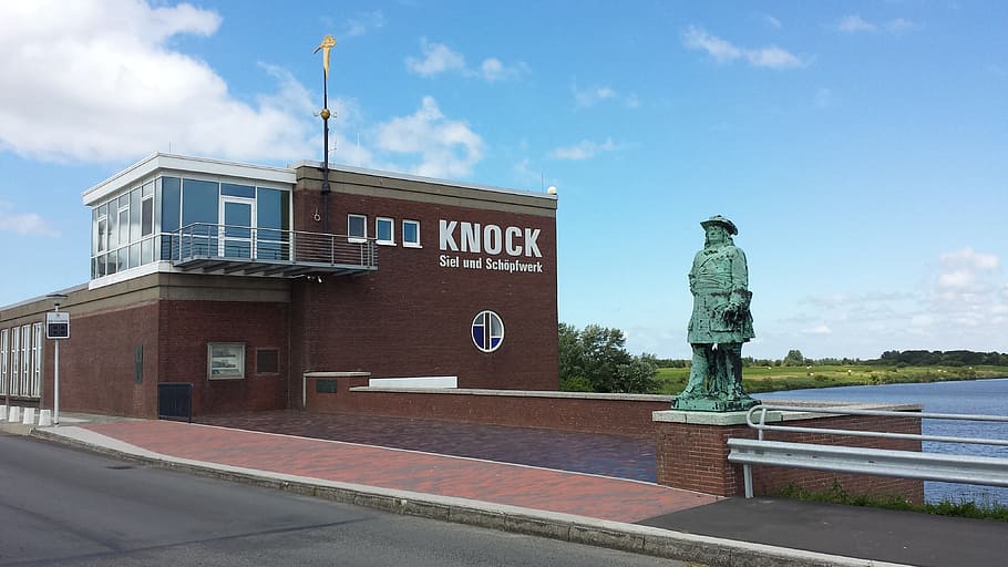 home, building, architecture, emden, knock, coast, holland HD wallpaper